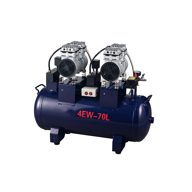 低噪声70L泵1700W牙齿静音OILLESS空气压缩机